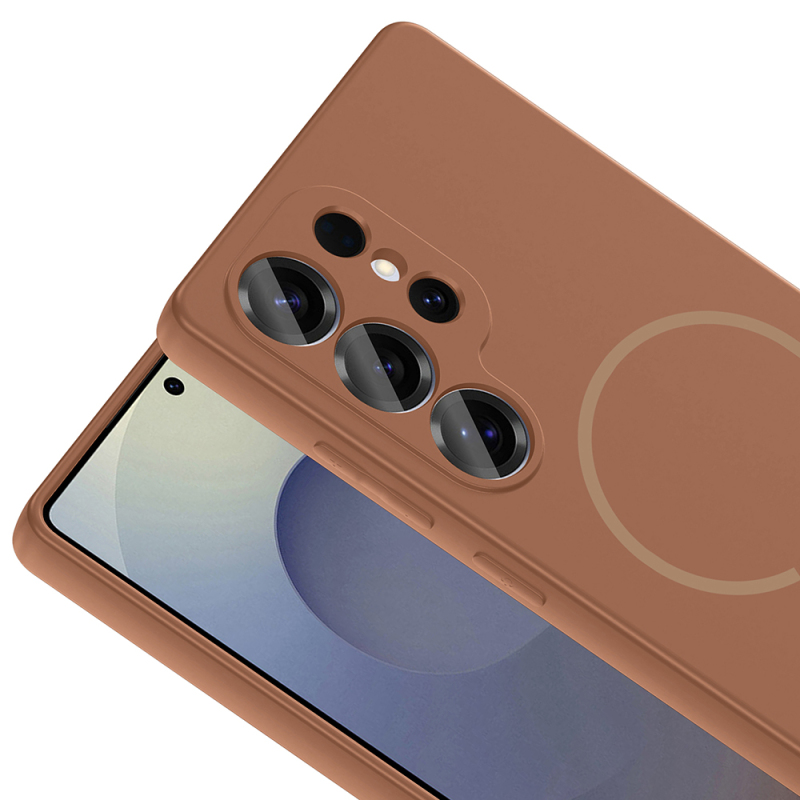 Galaxy S24 Ultra Kılıf M-safe Şarj Özellikli Zore Meta Kapak - 19