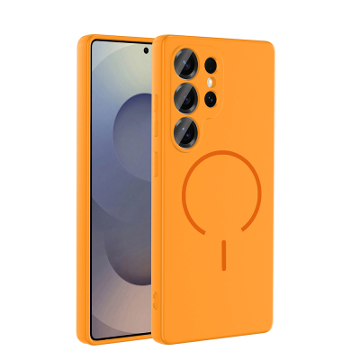 Galaxy S24 Ultra Kılıf M-safe Şarj Özellikli Zore Meta Kapak - 5