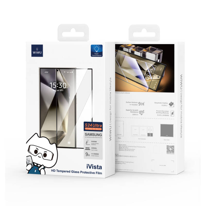 Galaxy S24 Ultra Wiwu Wi-GT012 iVista Shockproof HD Tempered Glass Screen Protector - 13