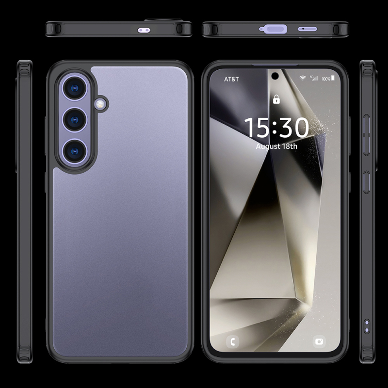 Galaxy S25 Case Camera Protected Transparent Back Surface Zore New Roll Cover - 8