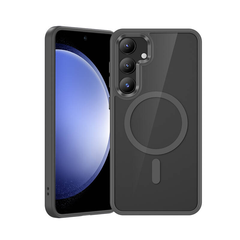 Galaxy S25 Case M-safe Charging Feature Transparent Back Surface Benks MagClap TPU Frame Cover - 15