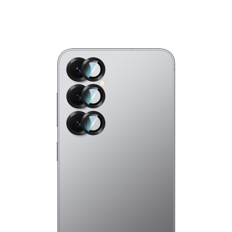 Galaxy S25 CaseWorld Alloy Serisi Oleofobik Anti Reflective Kamera Lens Koruyucu - 6