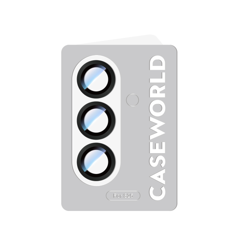 Galaxy S25 CaseWorld Alloy Serisi Oleofobik Anti Reflective Kamera Lens Koruyucu - 7