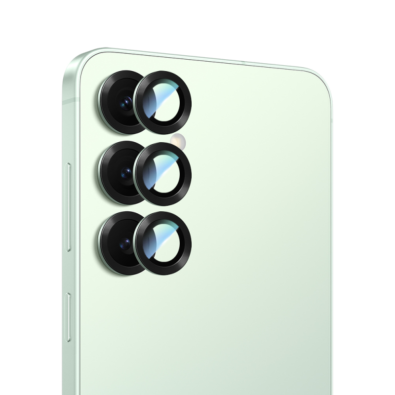 Galaxy S25 CaseWorld Alloy Serisi Oleofobik Anti Reflective Kamera Lens Koruyucu - 3
