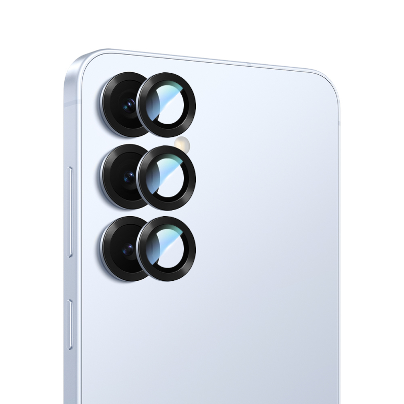 Galaxy S25 CaseWorld Alloy Serisi Oleofobik Anti Reflective Kamera Lens Koruyucu - 4