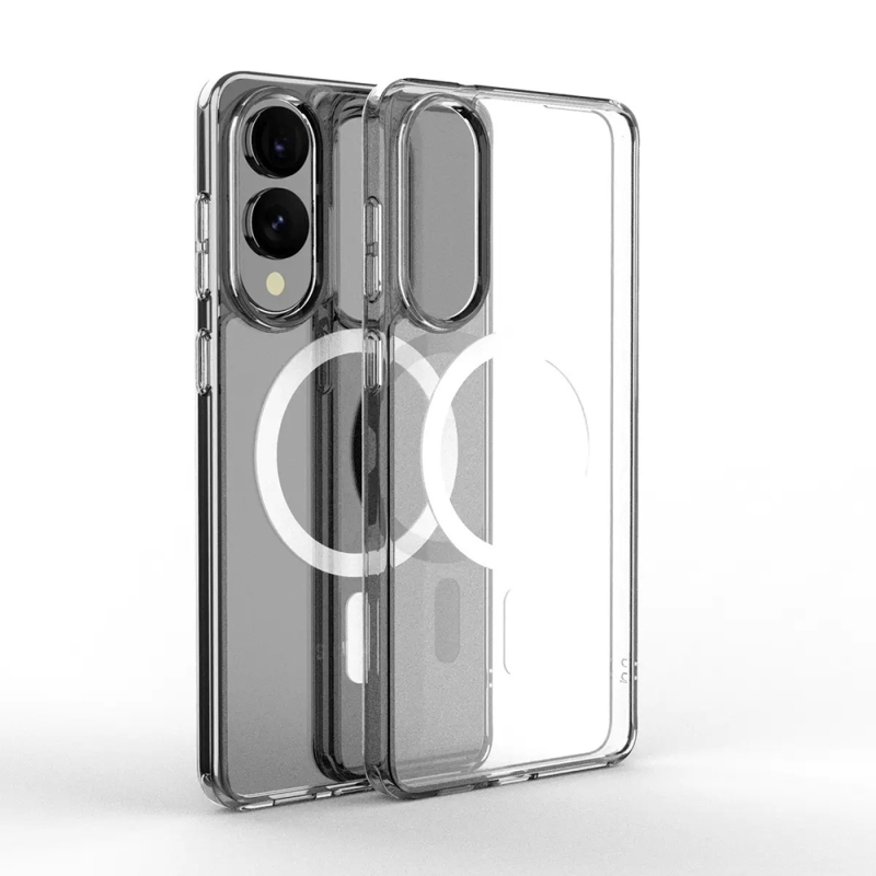 Galaxy S25 Edge Case Camera Protection M-safe Hard PC Zore Porto Cover - 3