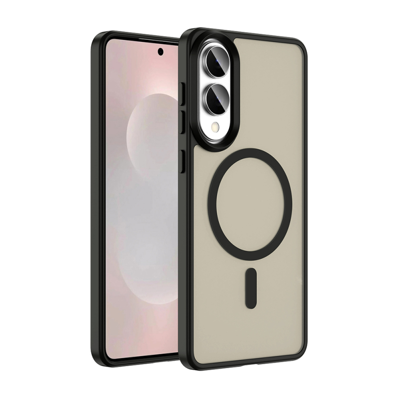 Galaxy S25 Edge Case M-safe Charging Feature Matte Back Surface Zore Sio Cover - 3