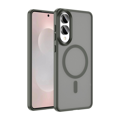 Galaxy S25 Edge Case M-safe Charging Feature Matte Back Surface Zore Sio Cover - 5
