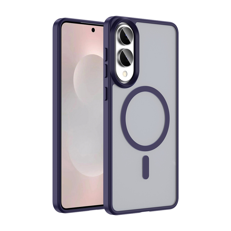 Galaxy S25 Edge Case M-safe Charging Feature Matte Back Surface Zore Sio Cover - 2