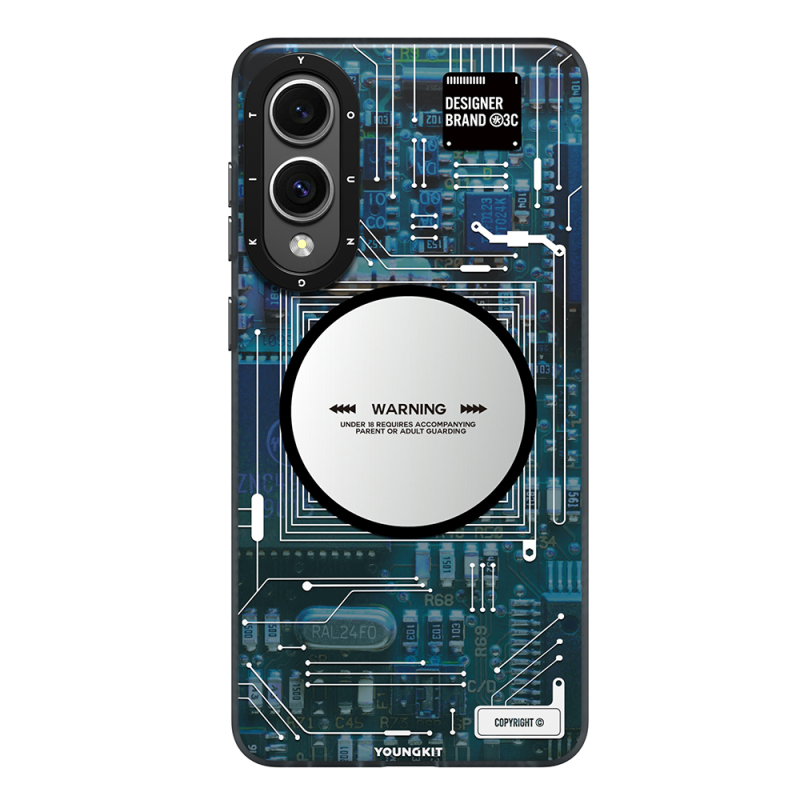 Galaxy S25 Edge Case M-safe Charging Feature Youngkit Technology Series Cover - 2