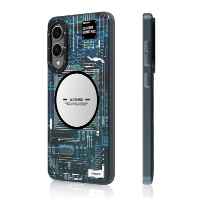 Galaxy S25 Edge Case M-safe Charging Feature Youngkit Technology Series Cover - 1