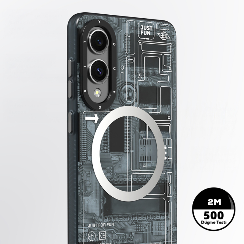 Galaxy S25 Edge Case M-safe Charging Feature Youngkit Technology Series Cover - 6