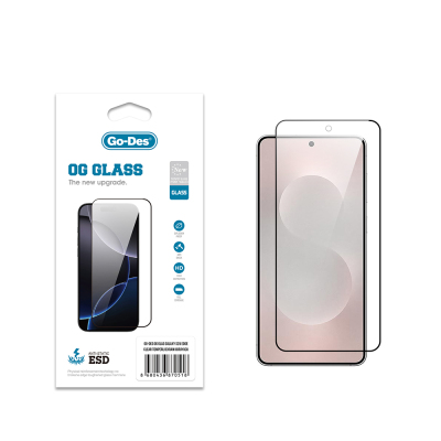 Galaxy S25 Edge Go Des OG Glass Antistatik Temperli Cam Ekran Koruyucu - 1