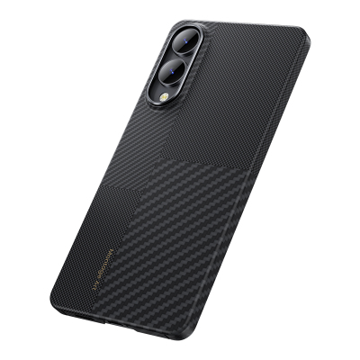 Galaxy S25 Edge Kılıf M-safe Şarj Özellikli Karbon Fiber Benks Montage ArmorAir Kevlar Kapak - 4