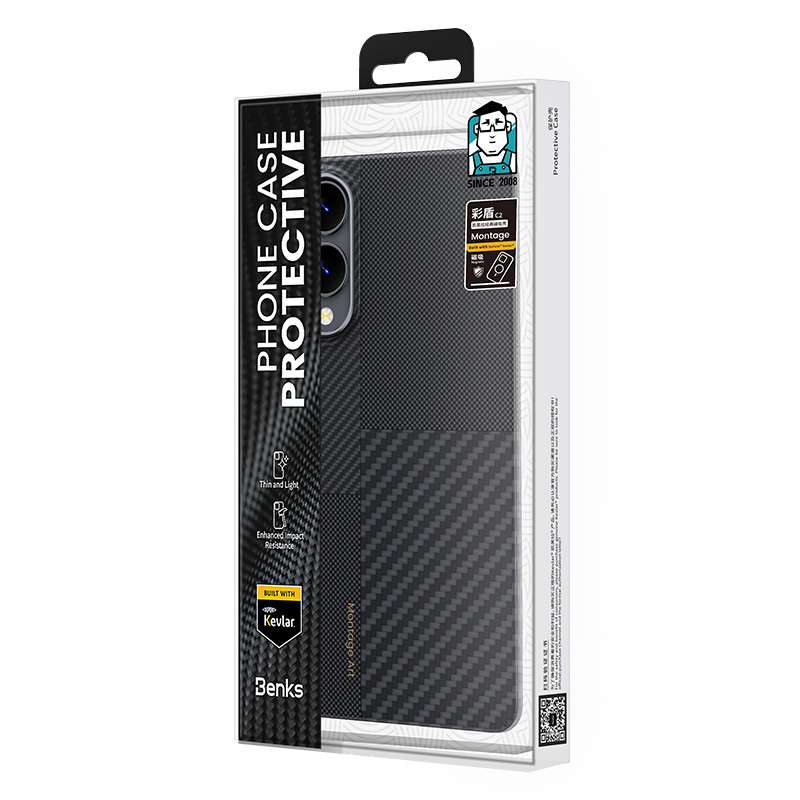 Galaxy S25 Edge Case M-safe Charging Carbon Fiber Benks Montage ArmorAir Kevlar Cover - 5
