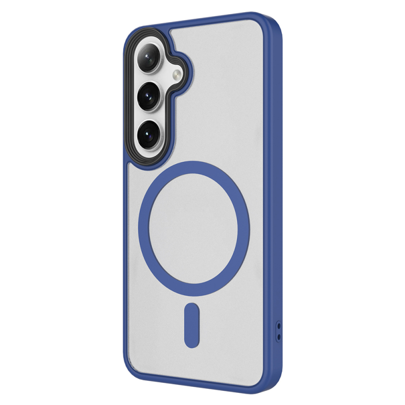 Galaxy S25 FE Case Hard PC Back Surface Wireless Charging Enabled Zore Fleet M-safe Cover - 10