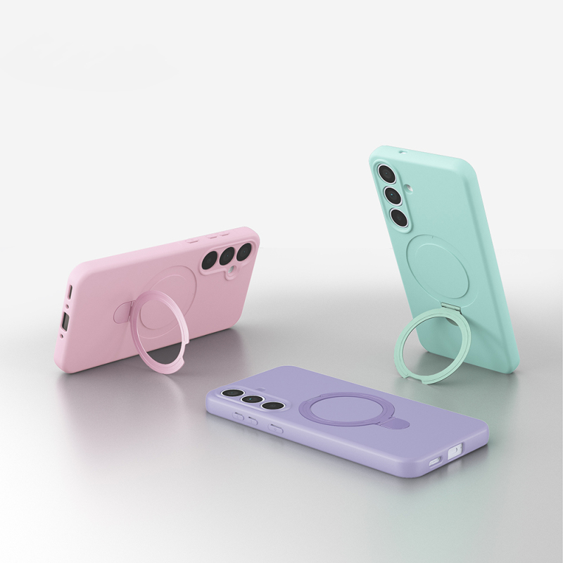 Galaxy S25 FE Case M-safe Charging Stand Zore Samara Cover - 4