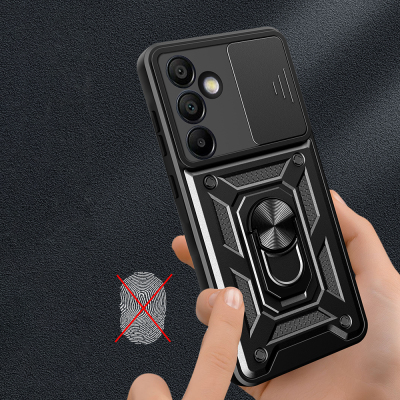 Galaxy S25 FE Case Magnetic Stand Camera Protection Zore Sliding Vega Cover - 7