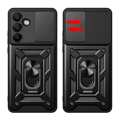 Galaxy S25 FE Case Magnetic Stand Camera Protection Zore Sliding Vega Cover - 10
