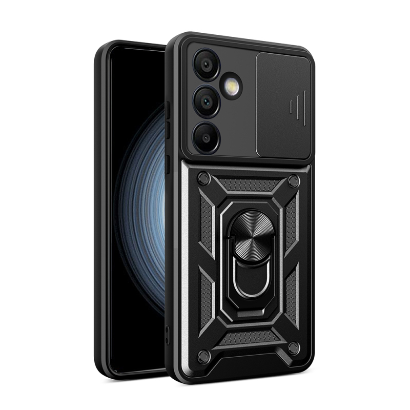Galaxy S25 FE Case Magnetic Stand Camera Protection Zore Sliding Vega Cover - 3