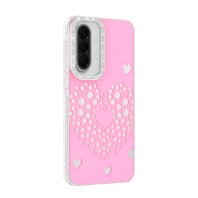 Galaxy S25 FE Case Rhinestone Embellishment Zore Rivas Hard PC Cover - 7