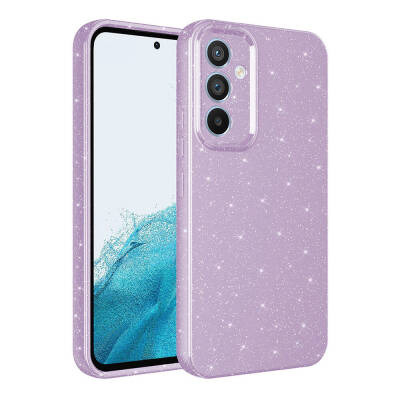 Galaxy S25 FE Case with Camera Protection and Glitter, Luxury Zore Cotton Cover - 5