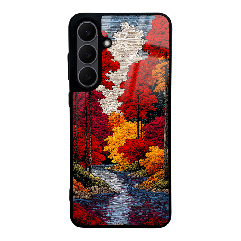 Galaxy S25 FE Case with Camera Protection, Patterned Zore Lusi Cover - 3