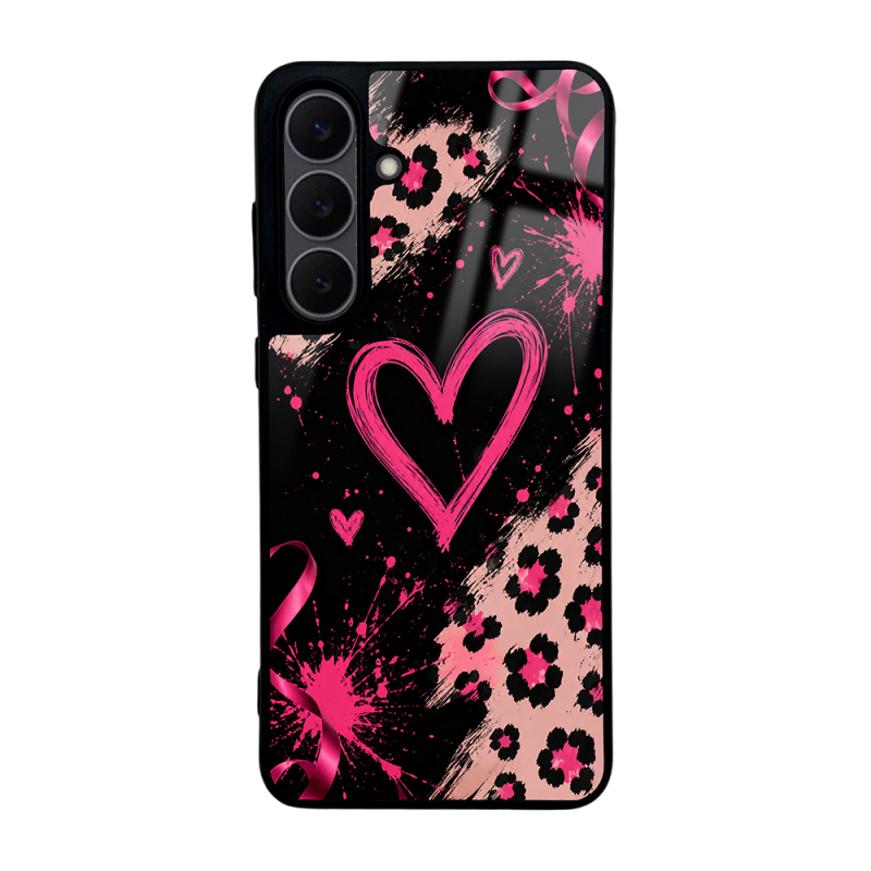 Galaxy S25 FE Case with Camera Protection, Patterned Zore Lusi Cover - 10