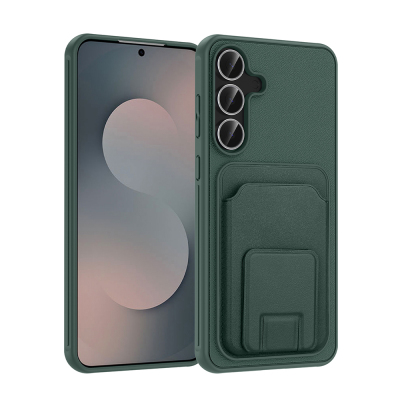 Galaxy S25 FE Case with Card Holder TPU Zore Bikart Cover - 1