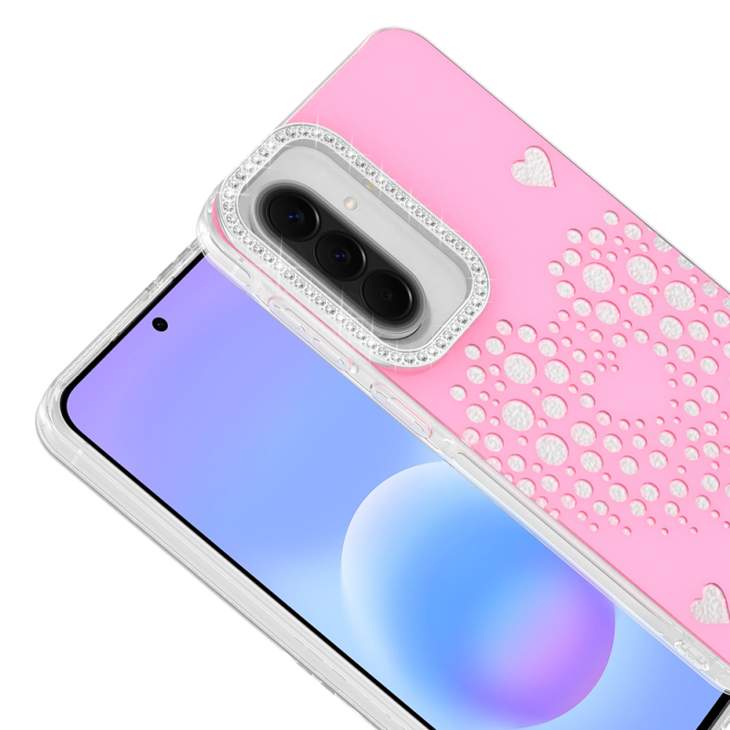 Galaxy S25 FE Kılıf Damla Taşlı Zore Rivas Sert PC Kapak - 6