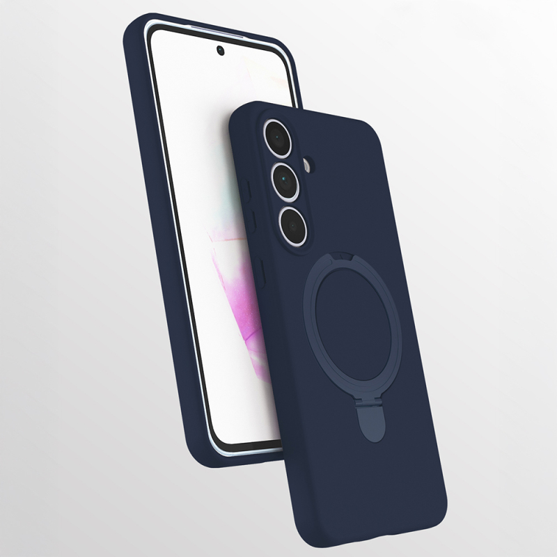 Galaxy S25 FE Kılıf M-safe Şarj Özellikli Standlı Zore Samara Kapak - 1