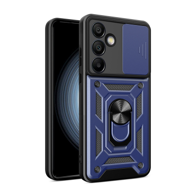 Galaxy S25 FE Kılıf Magnetik Standlı Kamera Korumalı Zore Sürgülü Vega Kapak - 2