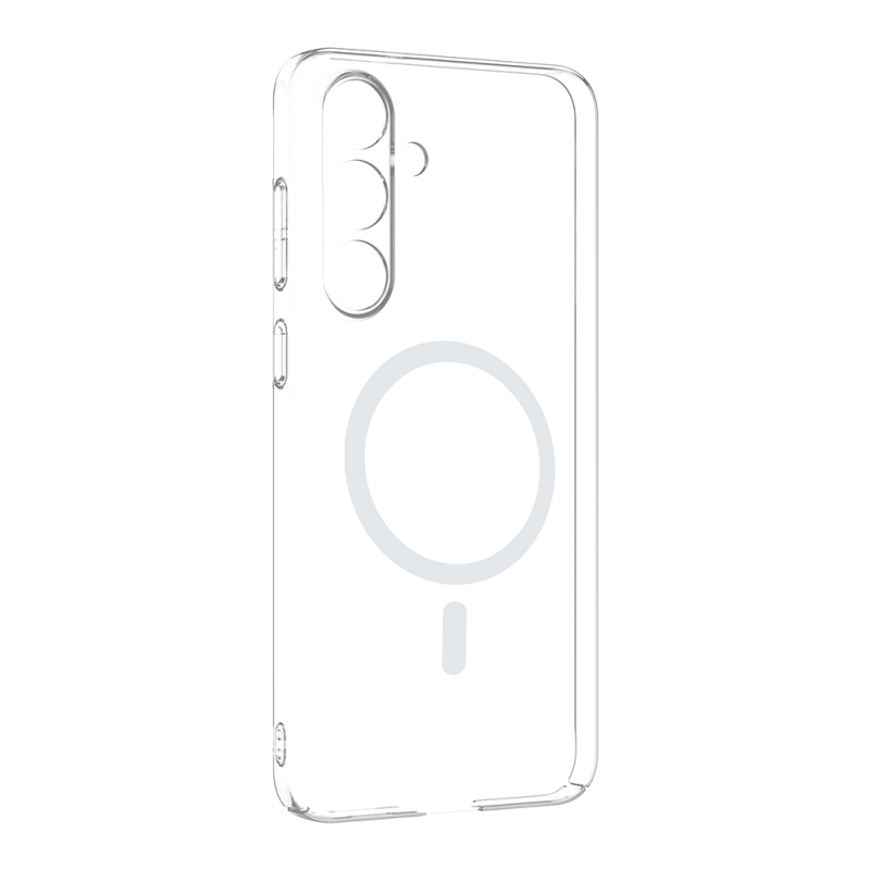 Galaxy S25 FE Ultra Camera Protected M-Safe Charging Transparent Zore London Hard PC Case - 3