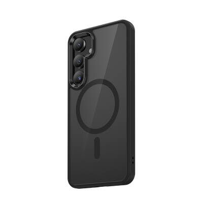 Galaxy S25 Kılıf M-safe Şarj Özellikli Şeffaf Arka Yüzey Benks MagClap TPU Çerçeve Kapak - 6