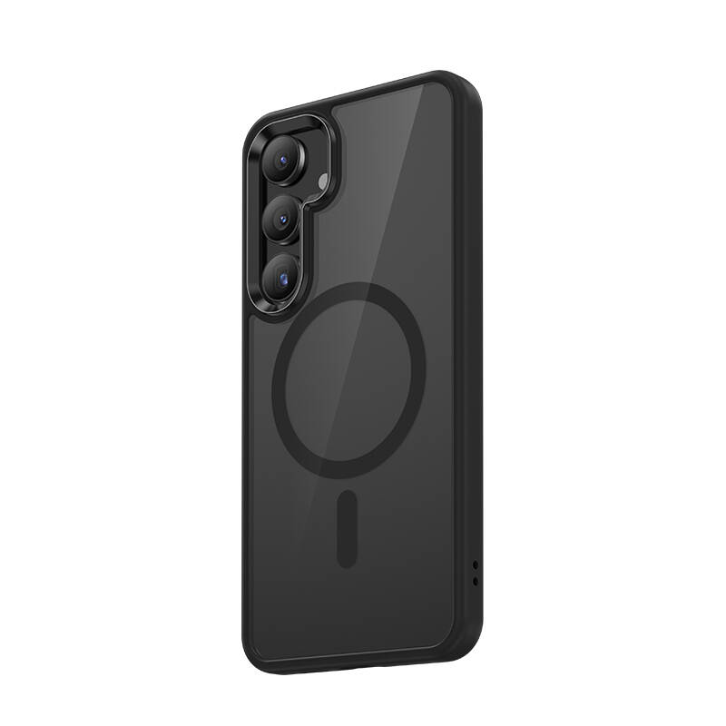 Galaxy S25 Kılıf M-safe Şarj Özellikli Şeffaf Arka Yüzey Benks MagClap TPU Çerçeve Kapak - 6