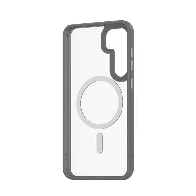 Galaxy S25 Kılıf M-safe Şarj Özellikli Şeffaf Arka Yüzey Benks MagClap TPU Çerçeve Kapak - 11