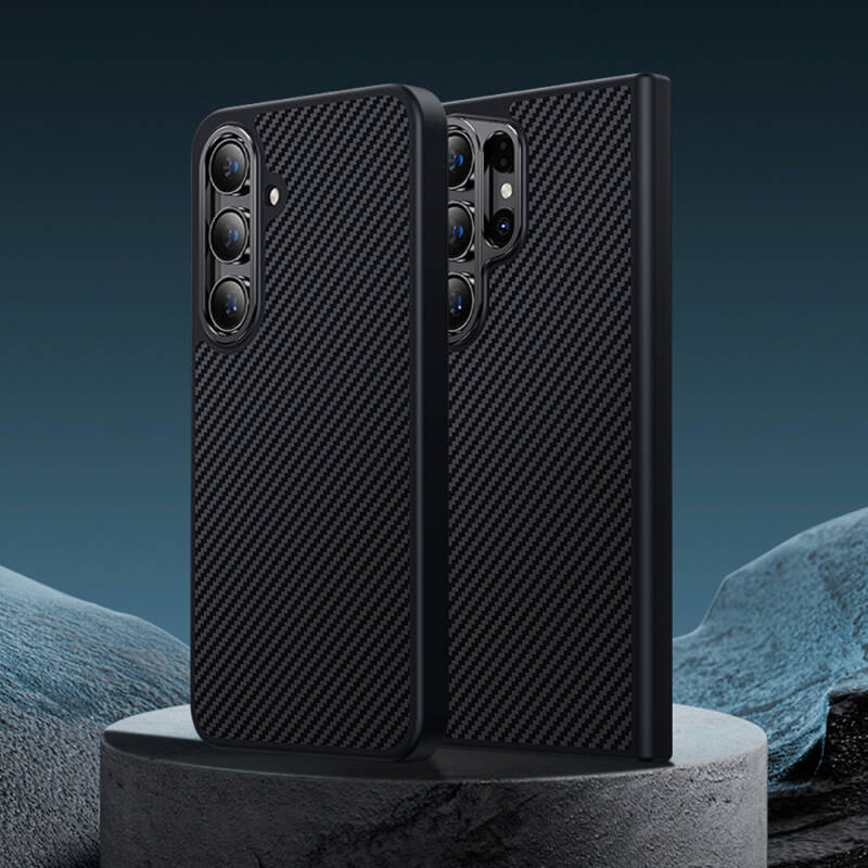 Galaxy S25 Plus Carbon Fiber Case M-Safe Charging Feature Benks Hybrid ArmorPro 600D Kevlar Cover - 8