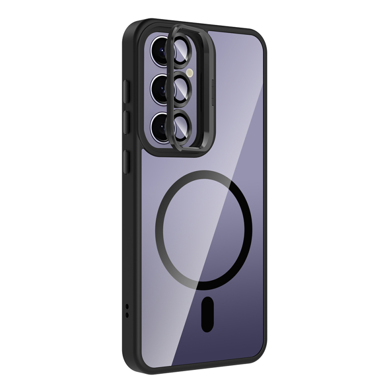 Galaxy S25 Plus Case Stand Camera Lens Gift M-Safe Charging Feature Zore Etro Cover - 10