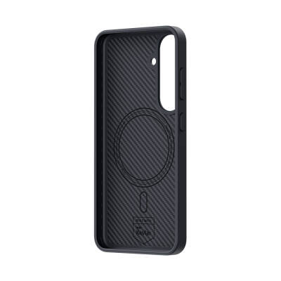 Galaxy S25 Plus Kılıf Karbon Fiber M-safe Şarj Özellikli Benks Hybrid ArmorPro 600D Kevlar Kapak - 3