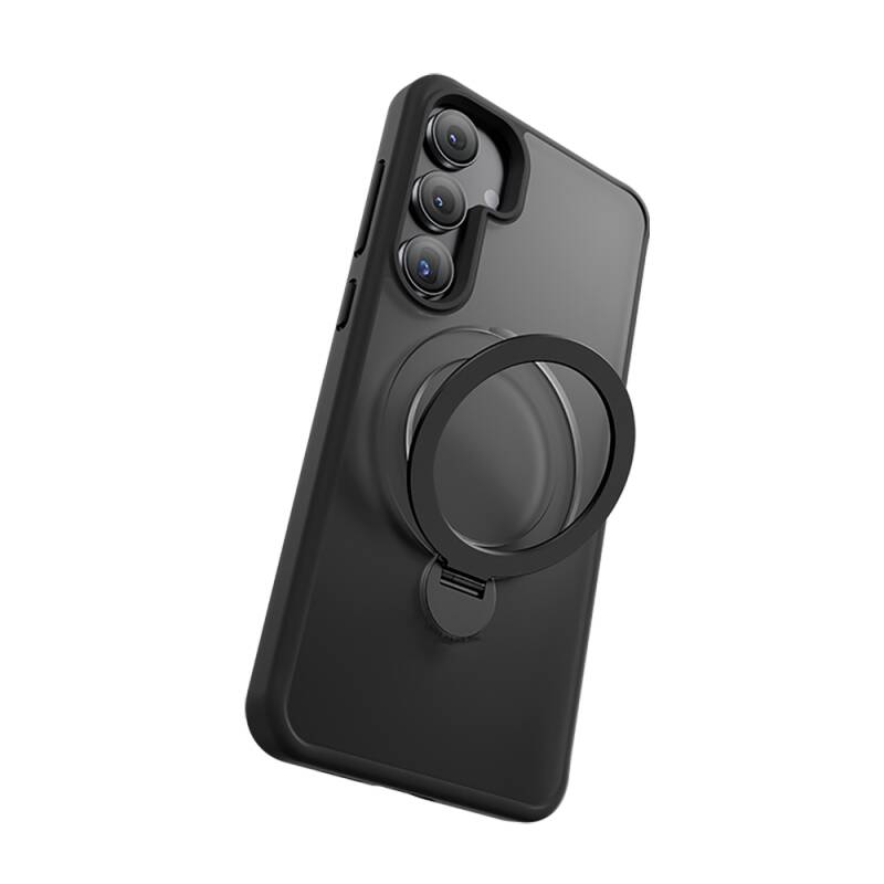 Galaxy S25 Plus Kılıf M-safe Şarj Özellikli Benks Standlı Mist Protective Kapak - 9