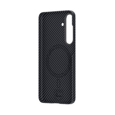 Galaxy S25 Plus Kılıf M-safe Şarj Özellikli Karbon Fiber Benks Essential ArmorAir 600D Kevlar Kapak - 6