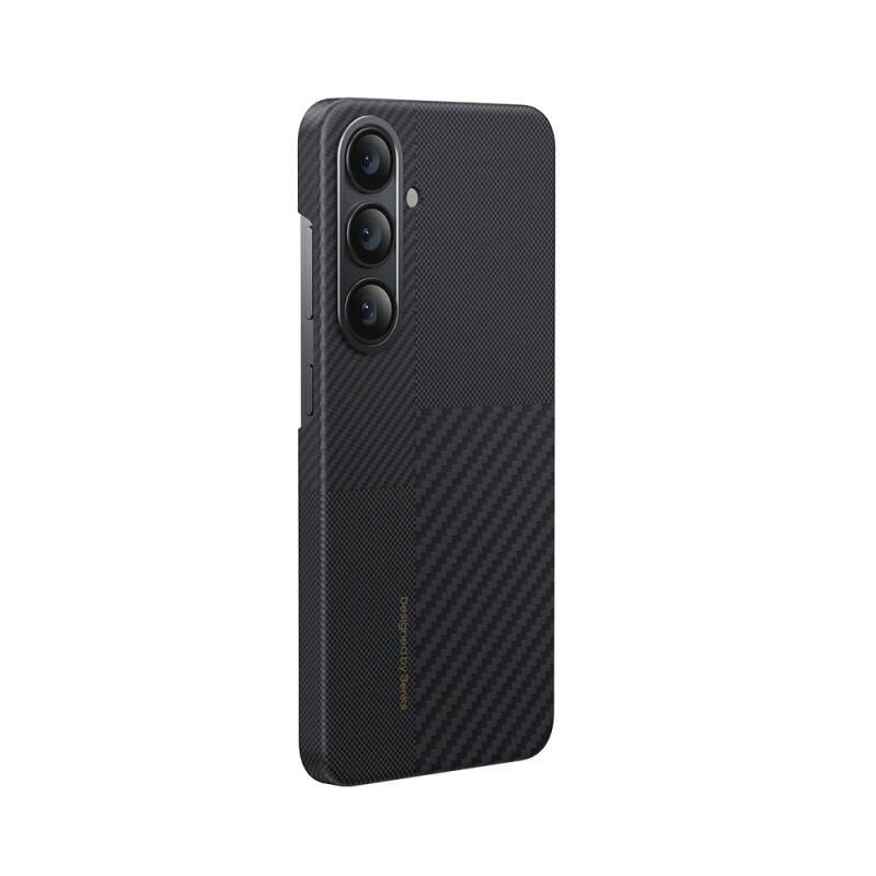 Galaxy S25 Plus Kılıf M-safe Şarj Özellikli Karbon Fiber Benks Montage ArmorAir Kevlar Kapak - 2