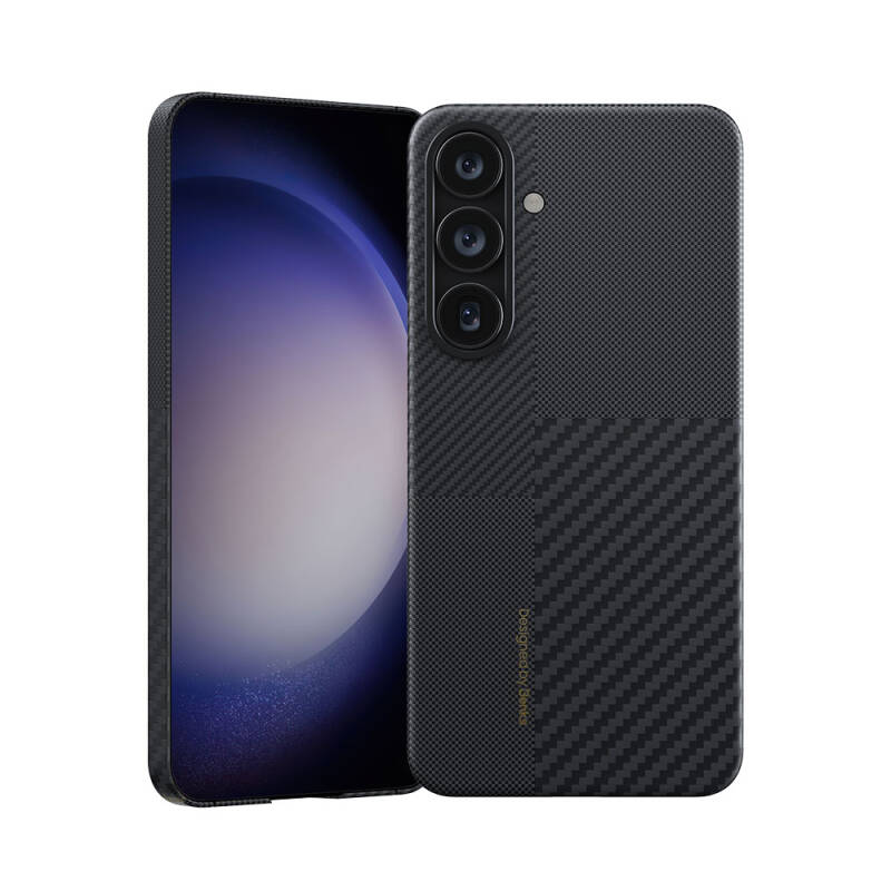 Galaxy S25 Plus Kılıf M-safe Şarj Özellikli Karbon Fiber Benks Montage ArmorAir Kevlar Kapak - 3
