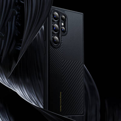 Galaxy S25 Plus Kılıf M-safe Şarj Özellikli Karbon Fiber Benks Montage Hybrid ArmorPro Kevlar Kapak - 5
