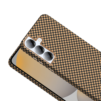 Galaxy S25 Plus Kılıf M-safe Şarj Özellikli Karbon Fiber Görünümlü Zore Gros Kapak - 11
