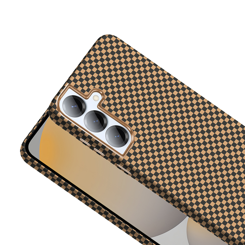 Galaxy S25 Plus Kılıf M-safe Şarj Özellikli Karbon Fiber Görünümlü Zore Gros Kapak - 11