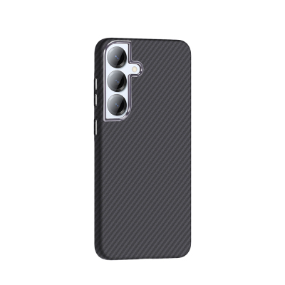 Galaxy S25 Plus Kılıf M-safe Şarj Özellikli Karbon Fiber Görünümlü Zore Gros Kapak - 8