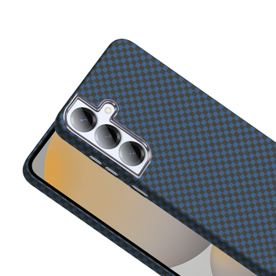 Galaxy S25 Plus Kılıf M-safe Şarj Özellikli Karbon Fiber Görünümlü Zore Gros Kapak - 15