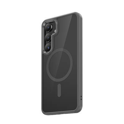 Galaxy S25 Plus Kılıf M-safe Şarj Özellikli Şeffaf Arka Yüzey Benks MagClap TPU Çerçeve Kapak - 2