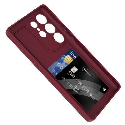 Galaxy S25 Ultra Case Camera Protection Card Holder Zore Vitra Cover - 11